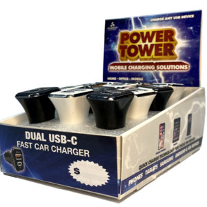 Mobile Accessories - Dual USB-C Fast Charge Car Chargers - 24ct