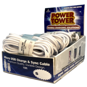 Mobile Accessories - Micro USB Charge & Sync Cables Premium - 10 ft - 24ct