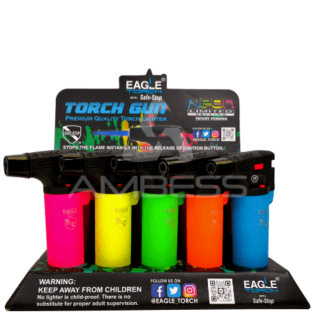 Eagle Torch - 4" Side Torch - Neon - 15ct