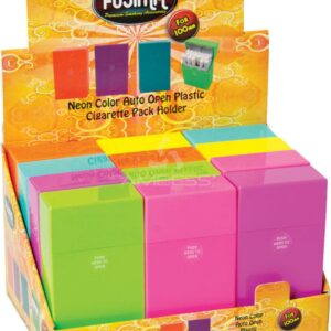 Fujima Neon Color Cigarette Case - 100's - 12ct