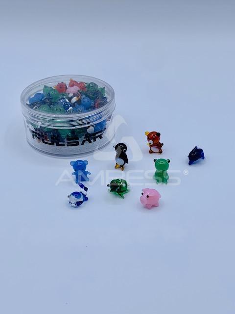 Pulsar Banger Insert Beads - Animals Assorted - 50ct Jar