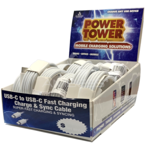 USB-C to USB-C Charge & Sync Cable - 3ft - 24ct Display