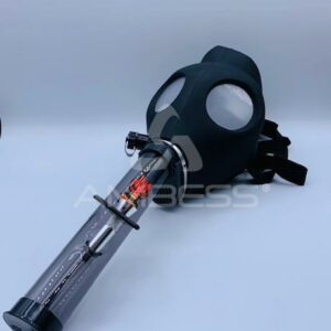 Headway Gas Mask w/ Acrylic Water Pipe - 9"-13" - Styles & Colors Vary