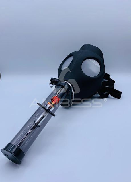 Headway Gas Mask w/ Acrylic Water Pipe - 9"-13" - Styles & Colors Vary