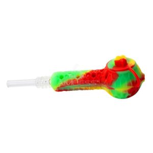 Sweet Silicone - 4" Hand Pipe & Nectar Collector Combo Set - Bumblebee