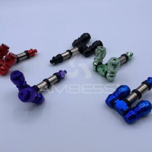 3.25" Double Aluminum Pipe w/ Lids - Colors Vary