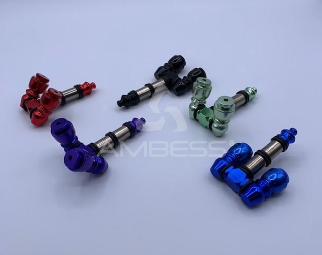 3.25" Double Aluminum Pipe w/ Lids - Colors Vary