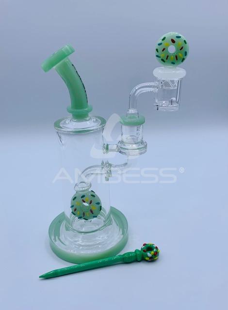 Pulsar Sprinkle Donut Dab Rig Set - 9" - 14mm F