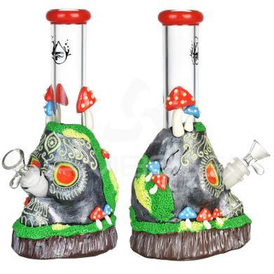 Pulsar Voodoo Skull Beaker Water Pipe - 10.25" - 14mm F