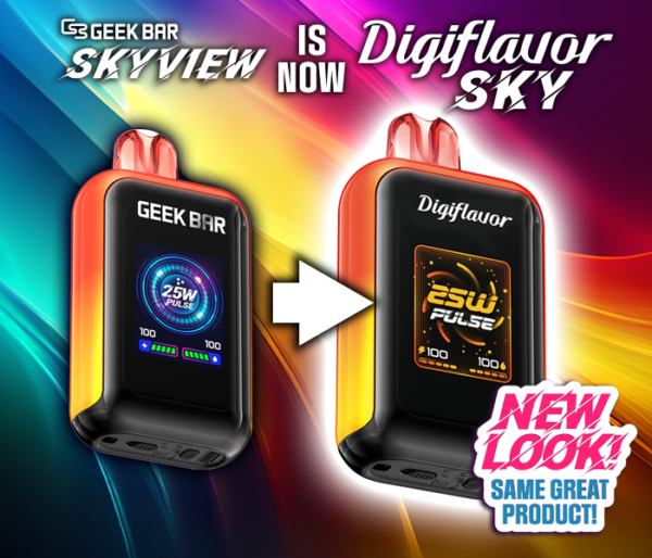 Digiflavor Sky (formerly Geekbar Skyview) - Vape Disposable - 25000 Puffs - 5ct Display